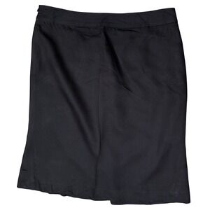 Shesmiss Dark Brown Knee-Length A-Line Skirt Capsule Career Italian Fabric Y2K